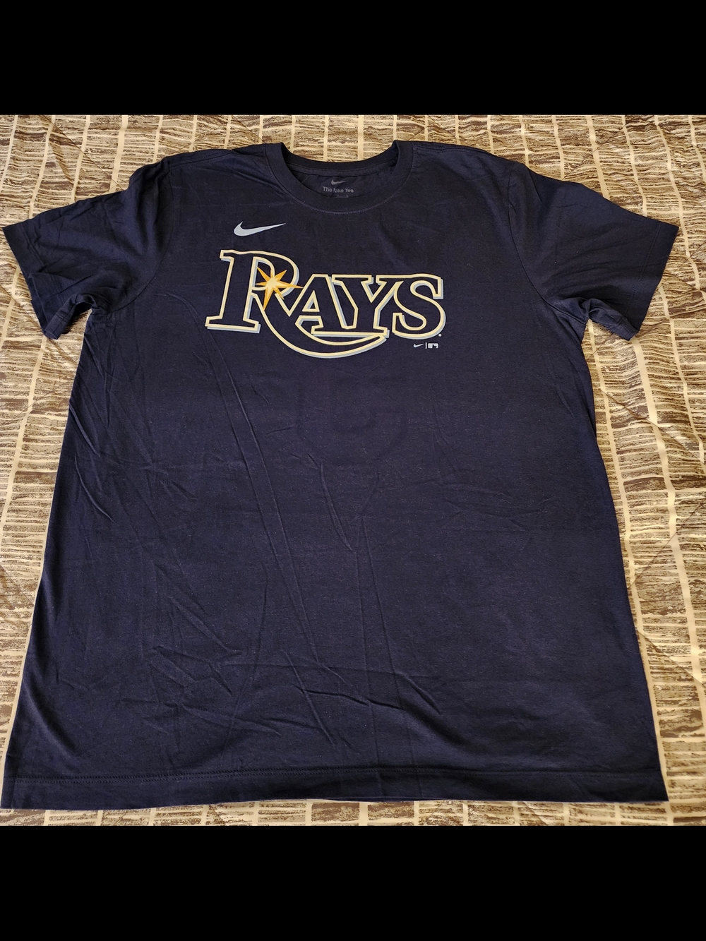 Tampa Bay Rays #5-Wander Franco The Nike Tee Jersey Shirt (Mens Large)